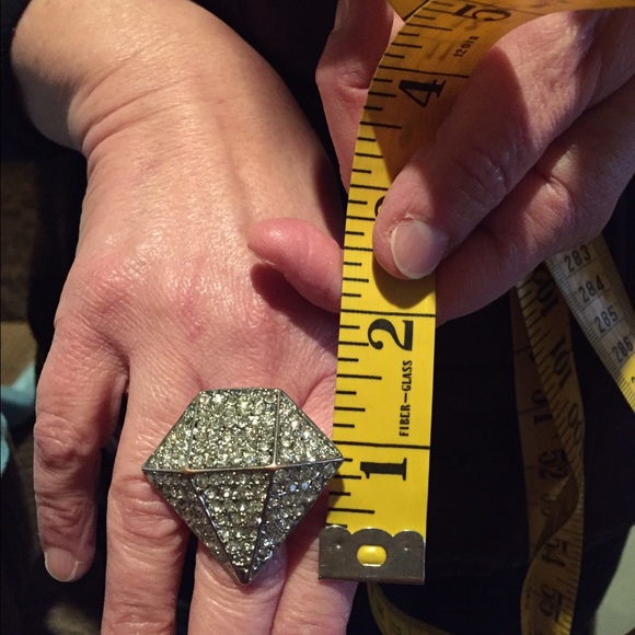 COPY - Big Rhinestone bling ring - Picture 4 of 4